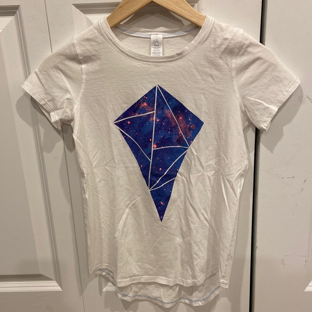 Ivivva White with Blue, Purple & Pink Short Sleeved Tee